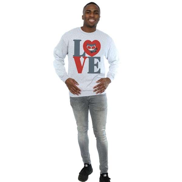 DC Comics Mens Chibi Catwoman Love Sweatshirt L Sports Grey Sports Grey L