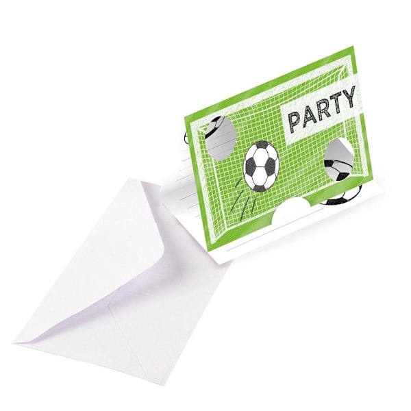 Amscan Kicker Party Inbjudningar (8-pack) One Size Grön Green One Size