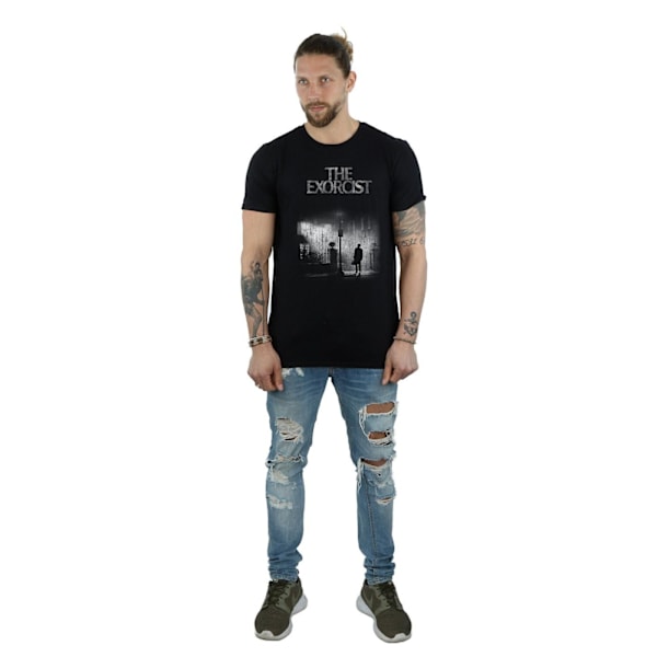 The Exorcist Mens Mono Distressed Poster T-Shirt XL Svart Black XL