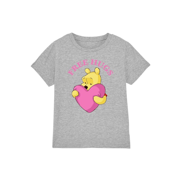 Nalle Puh Barn/Kids Kramar Alla hjärtans dag T-shirt Sport Heather 7-8 Years