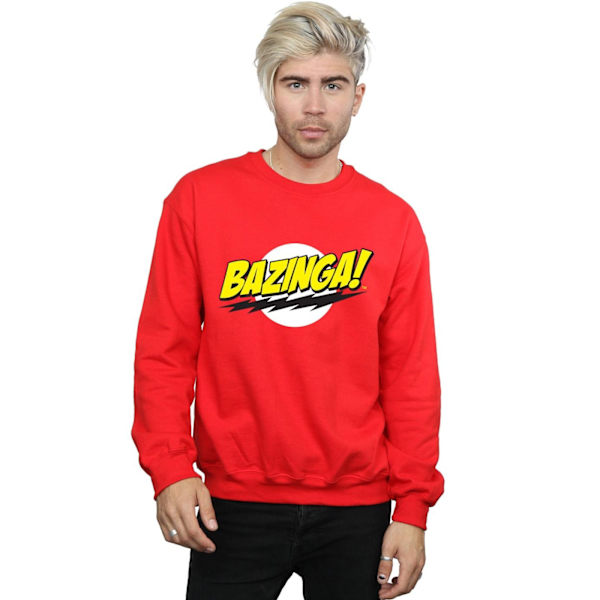 The Big Bang Theory Herr Bazinga Bomullströja M Röd Red M