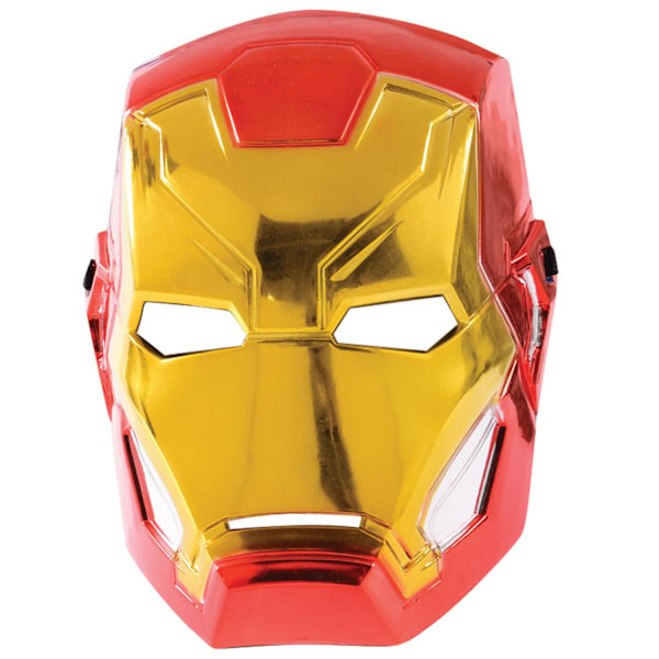 Iron Man Halv Metallisk Mask En Storlek Röd/Guld Red/Gold One Size