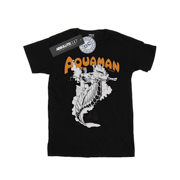 DC Comics Herr Aquaman Mono Action Pose T-shirt 5XL Svart Black 5XL