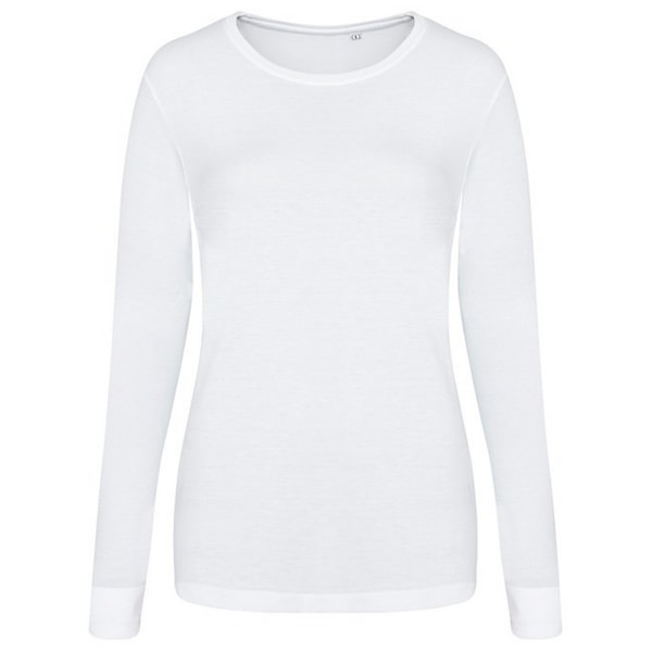 Awdis Dam/Dam Triblend Långärmad T-shirt XL Solid Vit Solid White XL