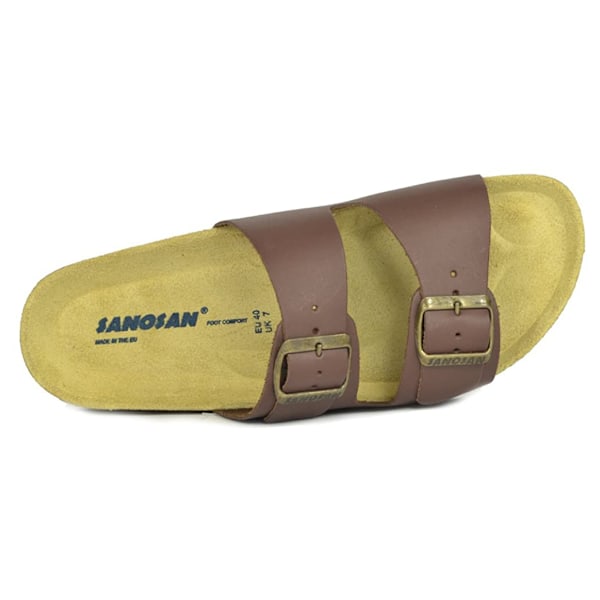 Sanosan Dam/Dam Aston Lädersandaler 7 UK Mörkbrun Dark Brown 7 UK