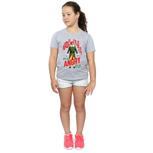 Elf Girls Angry Elf Bomull T-shirt 9-11 år Sports Grey Sports Grey 9-11 Years