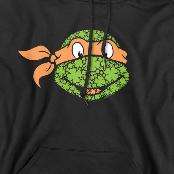 Teenage Mutant Ninja Turtles Herr Michelangelo Klöver St Patrick Black XXL