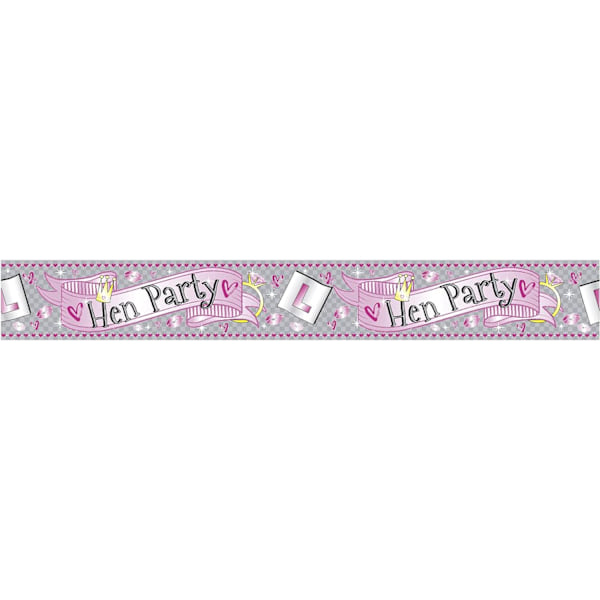 Eurowrap Holografisk Möhippa Banner En Storlek Grå/Rosa Grey/Pink One Size