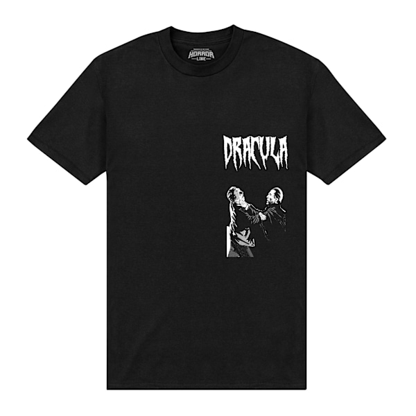 Horror Line Unisex Vuxen Dracula Kvävning T-Shirt M Svart Black M