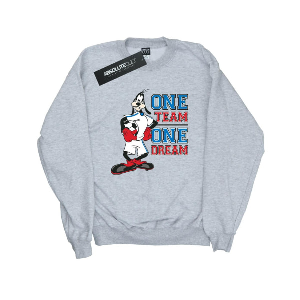 Disney Mens Goofy One Team One Dream Sweatshirt XXL Sports Grey Sports Grey XXL
