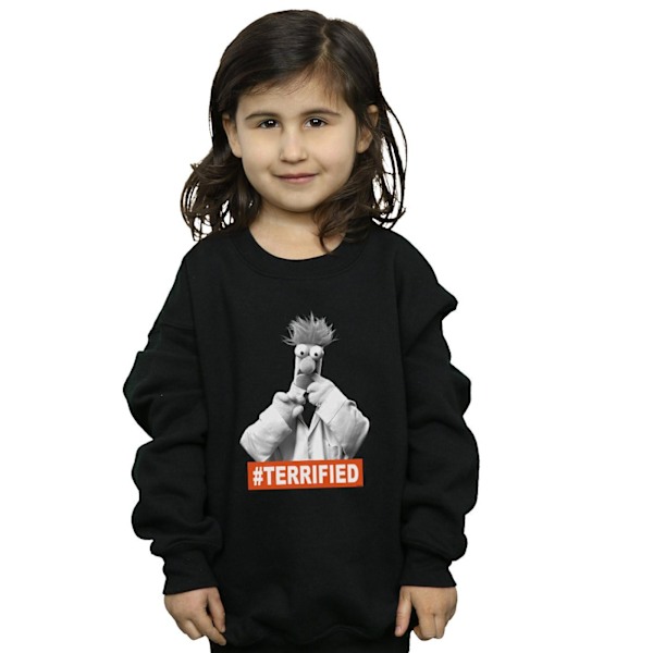 Disney Girls The Muppets Beaker Terrified Sweatshirt 9-11 år Black 9-11 Years