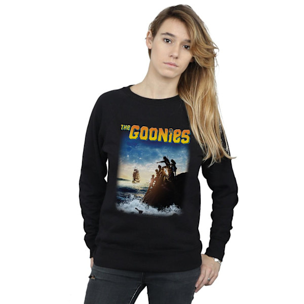 The Goonies Damtröja med skeppsaffisch för kvinnor/damer, XXL, svart Black XXL