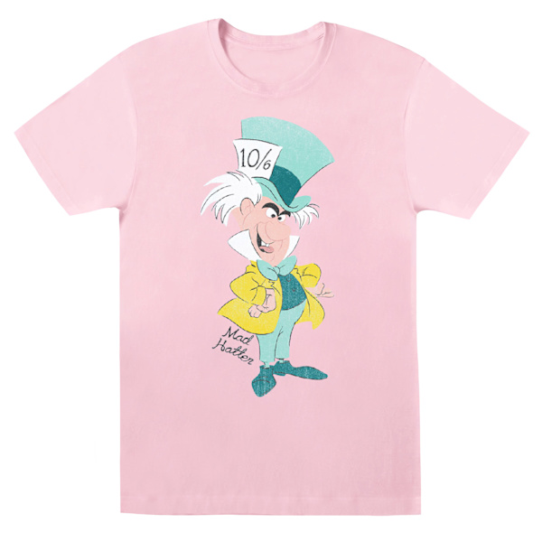 Disney Herr Classic Mad Hatter T-shirt XXL Babyrosa Baby Pink XXL