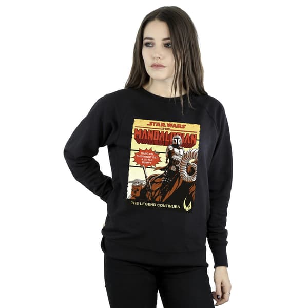 Star Wars The Mandalorian Dam/Dam Bumpy Ride Sweatshirt M Black M