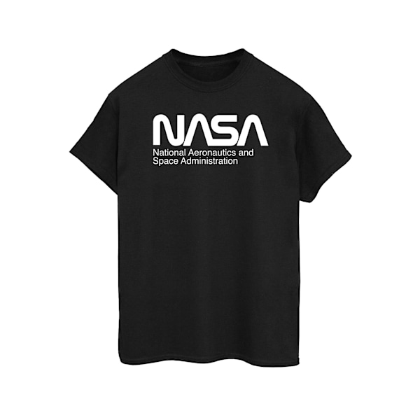 NASA Dam/Kvinnor Aeronautics And Space Bomull Boyfriend T-Shi Black M
