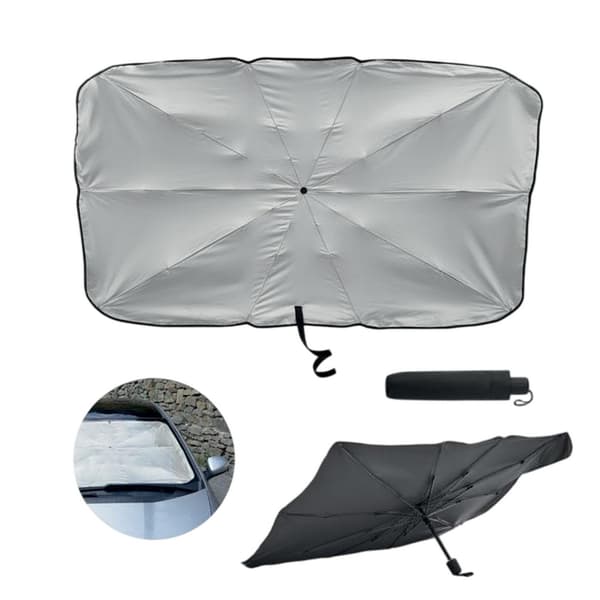 MidOcean Bayang Solskydd Hopfällbart Paraply One Size Svart/Silver Black/Silver One Size