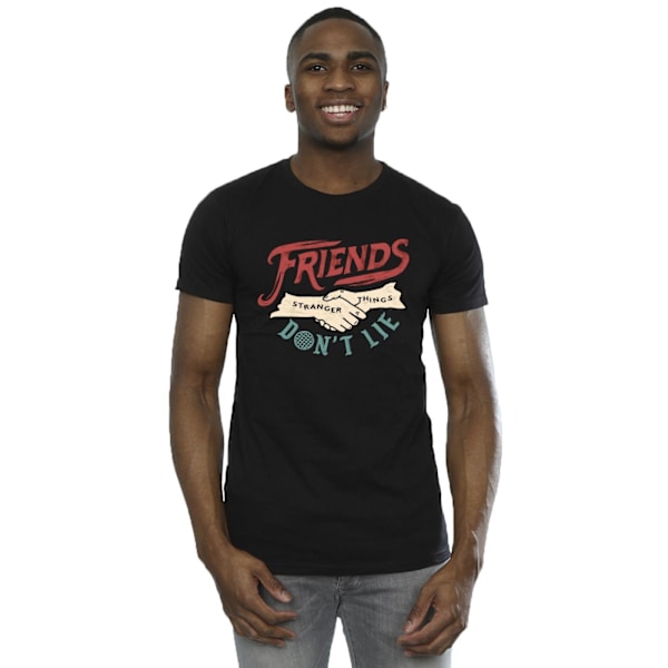 Netflix Stranger Things Friends Don´t Lie Hands T-shirt XL Black XL