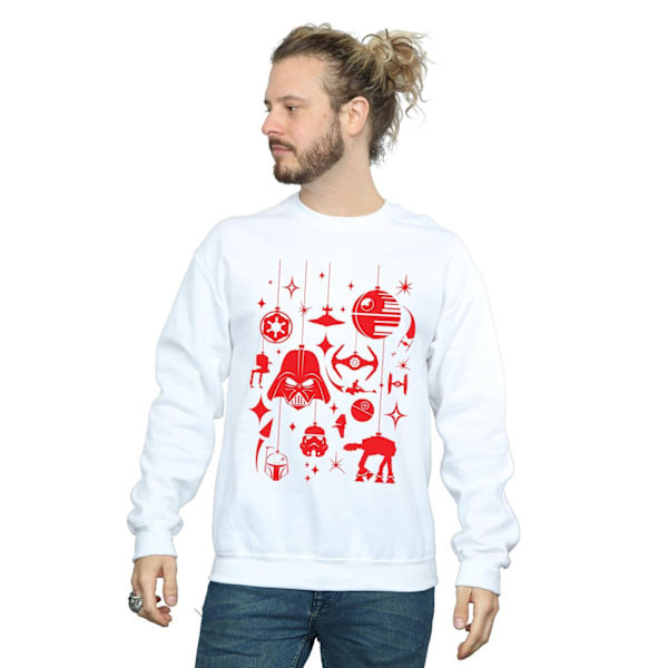 Star Wars Jul Dekorationer Sweatshirt M Vit White M