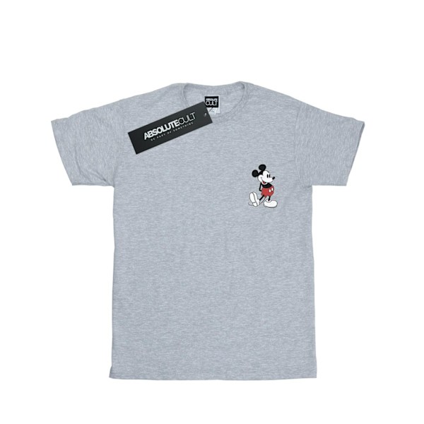 Disney Boys Mickey Mouse Kickin Retro Chest T-Shirt 12-13 år Sports Grey 12-13 Years