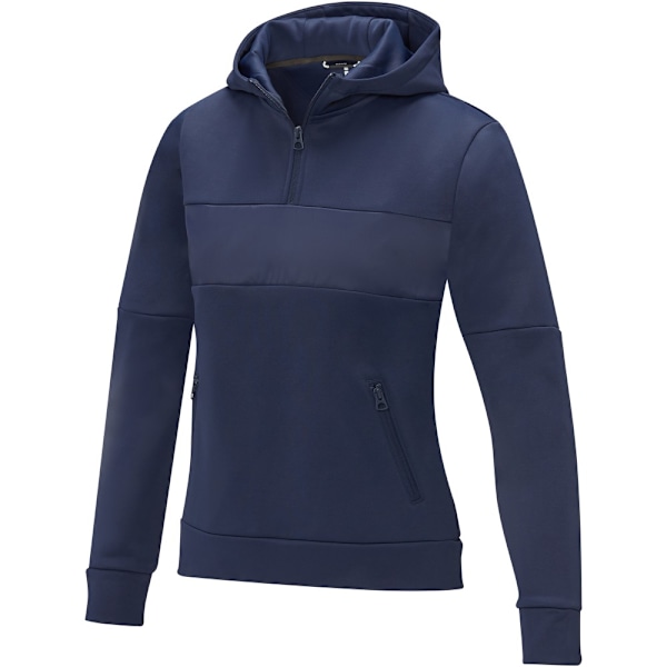 Elevate Life Dam/Damer Anorak Huvtröja Halv Blixtlås Sweatshirt XL Navy XL