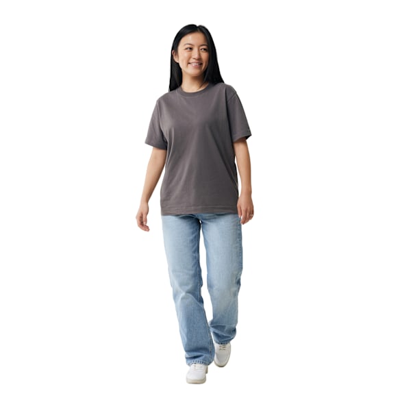 Iqoniq Unisex Vuxen Kakadu Återvunnen Bomull Relaxed Fit T-shirt Anthracite XXS