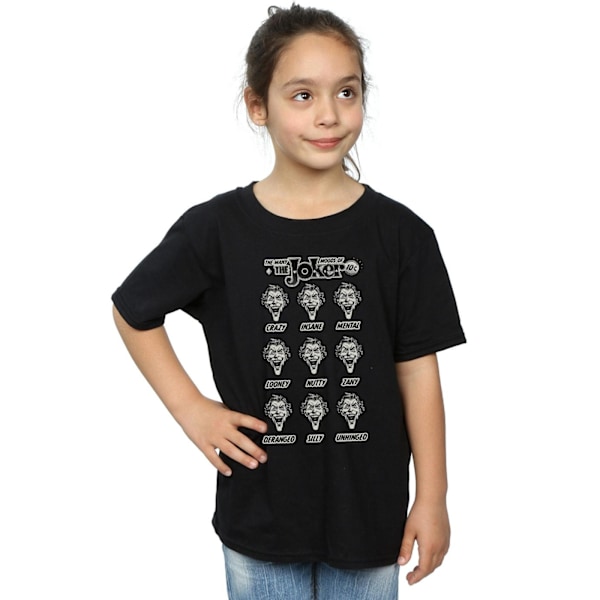 DC Comics Girls The Joker De Många Stämningarna Av The Joker Bomull T- Black 12-13 Years