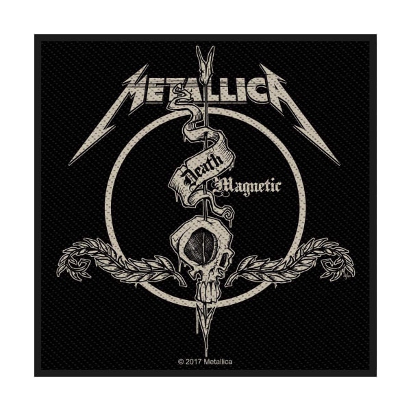 Metallica Death Magnetic Arrow Patch One Size Svart/Vit Black/White One Size