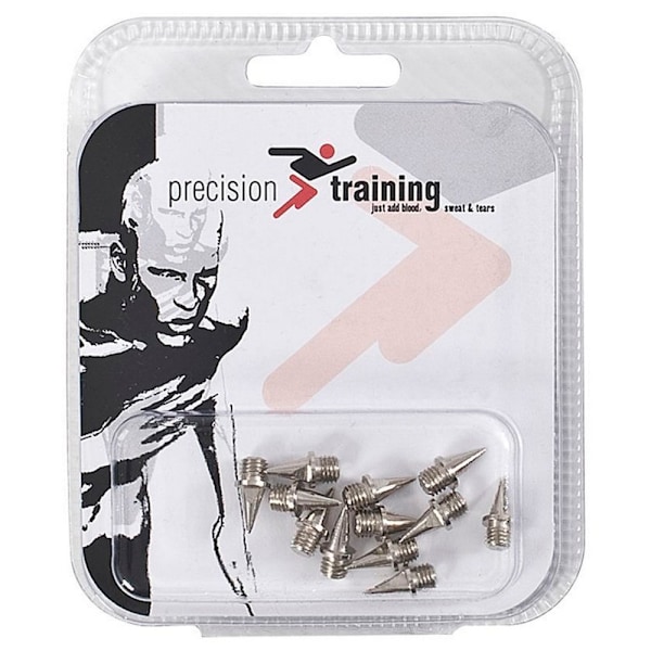 Precision Pyramid Athletic Shoe Spikes Set (12-pack) 6mm Silver Silver 6mm