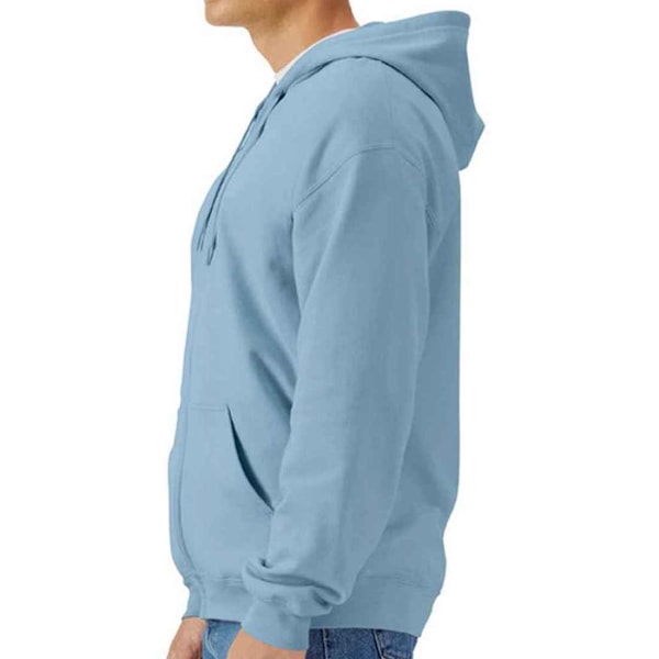 Gildan Softstyle Fleece Mellanvikt Helzip Hoodie XXL Sten Stone Blue XXL