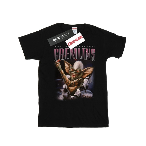 Gremlins Dam/Dam Spike Montage Cotton Boyfriend T-shirt S Black S