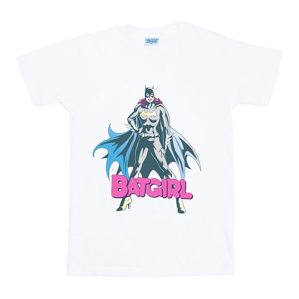 DC Comics Girls Batgirl Pose Bomull T-shirt 5-6 år Vit White 5-6 Years