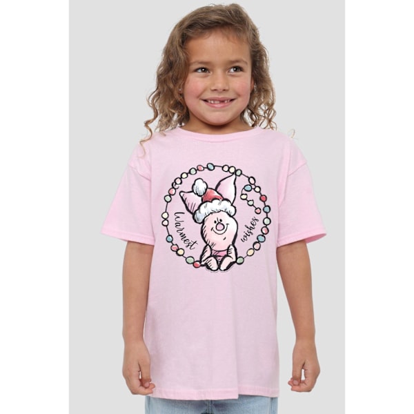 Nalle Puh Barn/Barn Varmaste Julönskningar Nasse Pink 5-6 Years