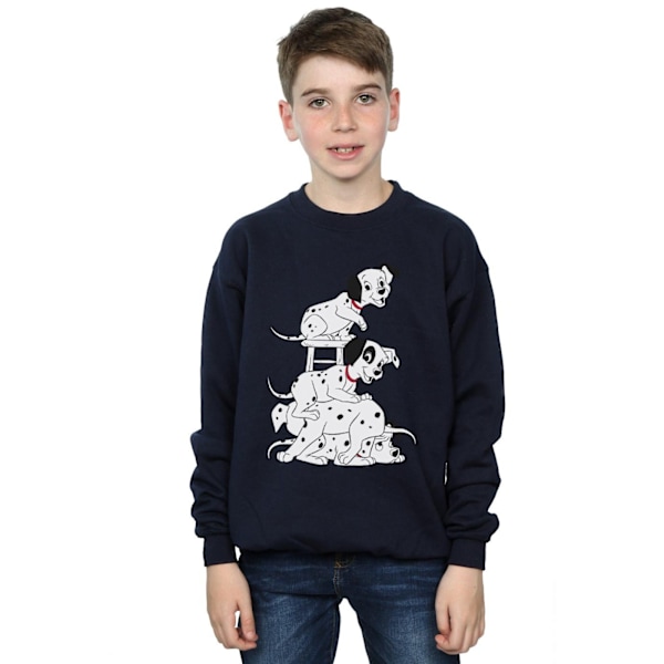 101 Dalmatiner Pojksstol Sweatshirt 7-8 år Marinblå Navy Blue 7-8 Years