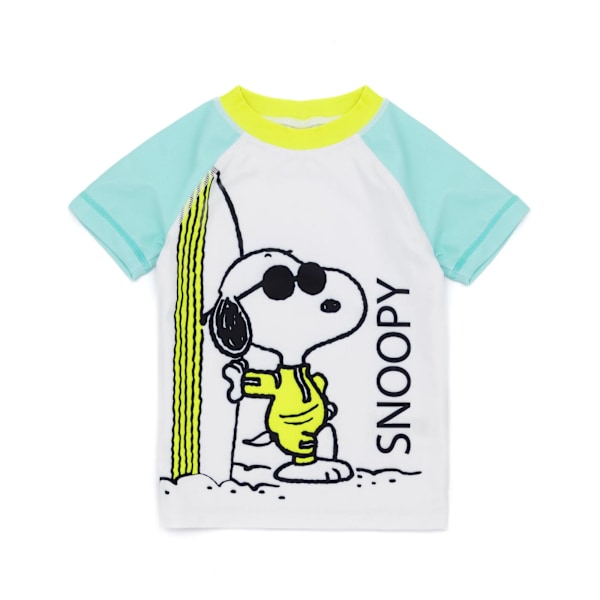 Snoopy Barnkläder/Barn Tvådelad Baddräkt 7-8 År Blå/Vit Blue/White 7-8 Years