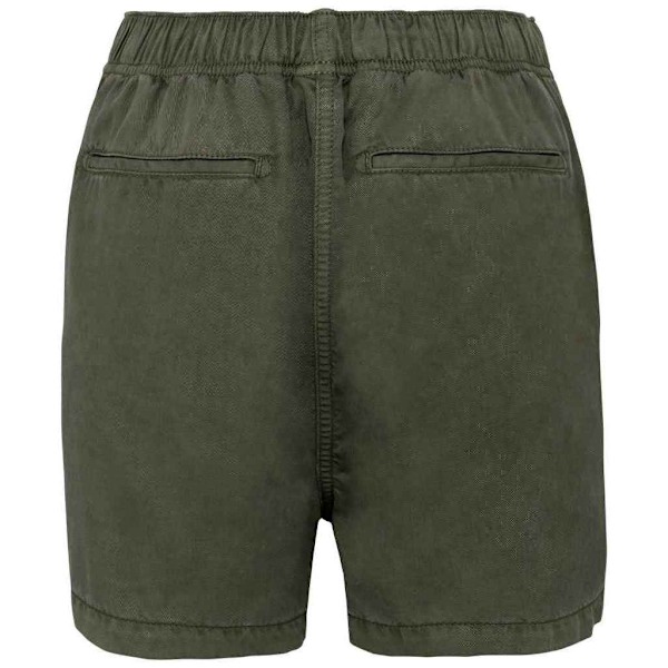 Native Spirit Dam/Damer Tencel Faded Washed Shorts S Organi Organic Khaki S