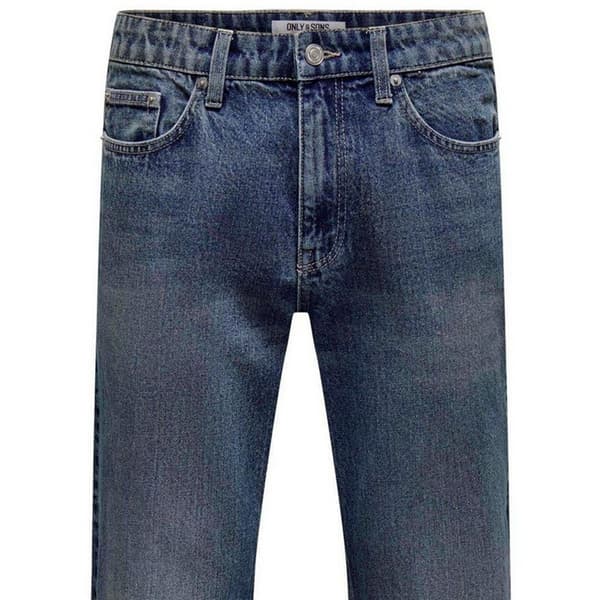 Only and Sons Herr Denim Raka Jeans 30R Mörkblå Dark Blue 30R