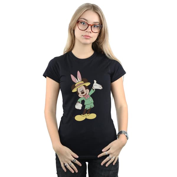 Disney Dam/Dam Mickey Mouse Påskhare Bomulls T-shirt M Black M