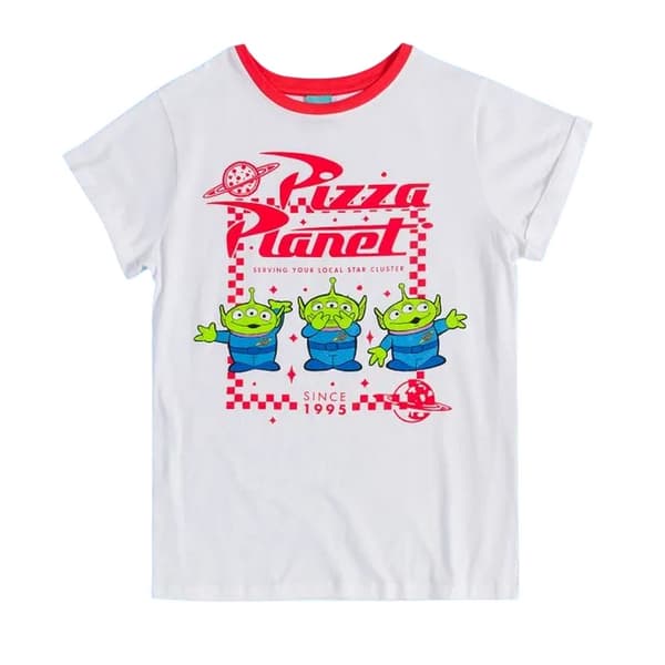 Toy Story Dam/Dam Pizza Planet Aliens Pyjamasset M Vit/ White/Red M
