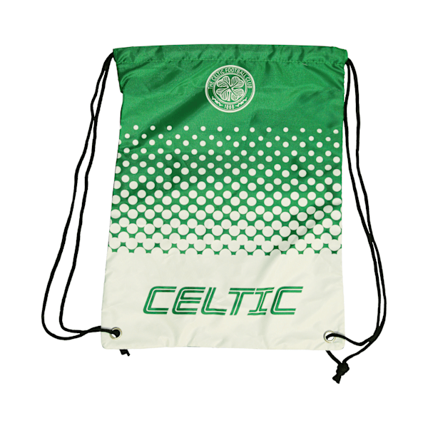 Celtic FC Officiell Gym Bag med Fade Crest Design, En Storlek, Grön/Vit Green/White One Size
