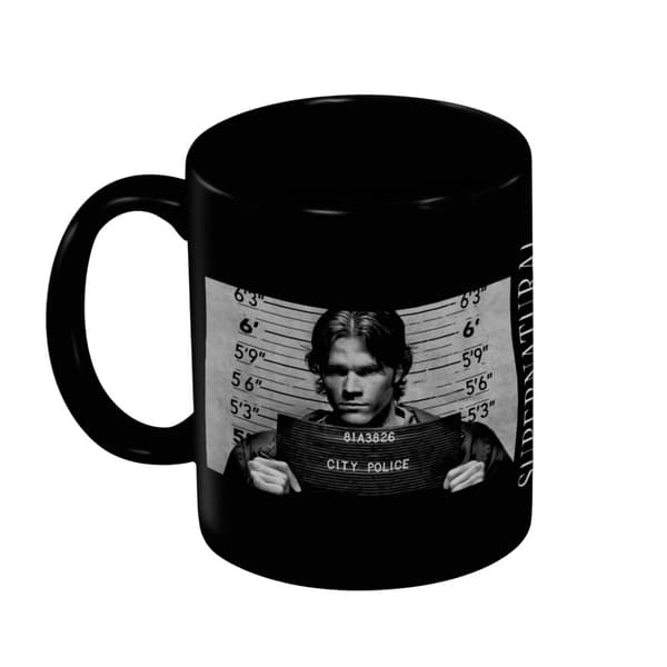 Supernatural Wanted 325ml Mugg One Size Svart Black One Size