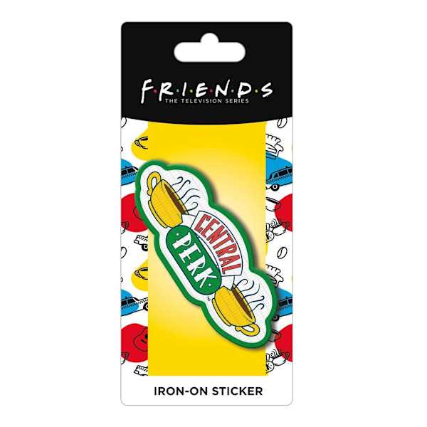 Friends Central Perk broderad strykjärnsmärke One Size Gul/ Yellow/Green/White One Size