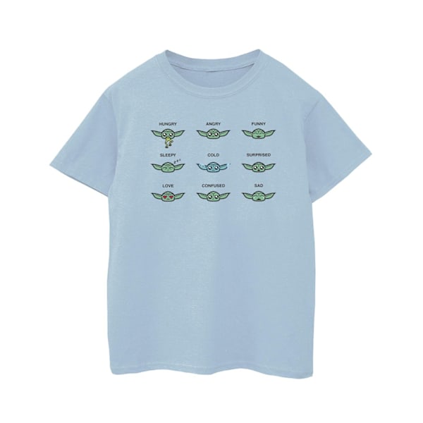 Star Wars Mandalorian Grogu Mood T-shirt för pojkar 12-13 år Baby Baby Blue 12-13 Years
