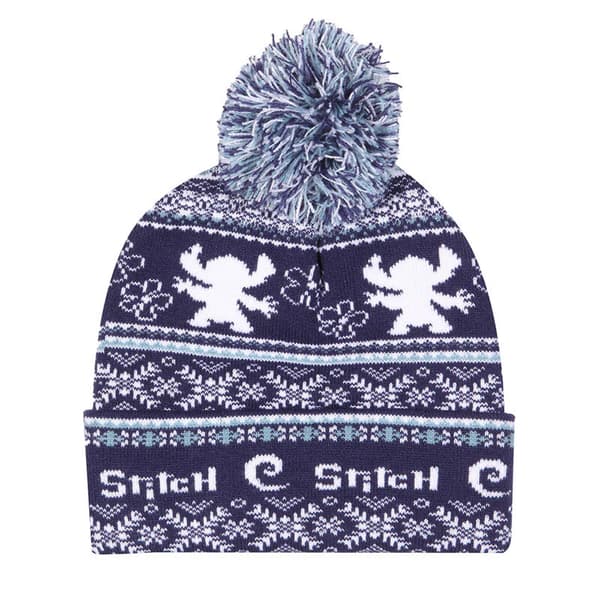 Lilo & Stitch Fair Isle Pom Pom Mössa One Size Blå Blue One Size