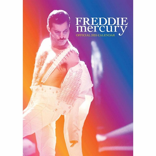 Freddie Mercury 2025 Väggkalender A3 Storlek Flerfärgad Multicoloured One Size
