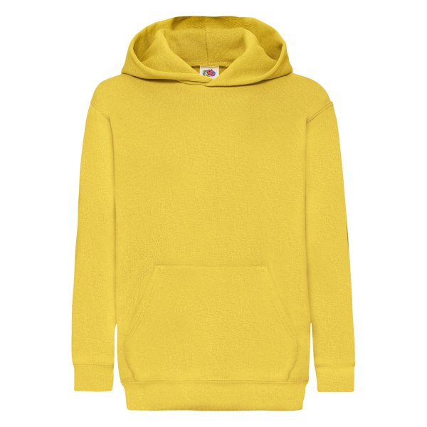 Fruit Of The Loom Unisex Barn Hoodie / Tröja 1 Sunflower 14-15