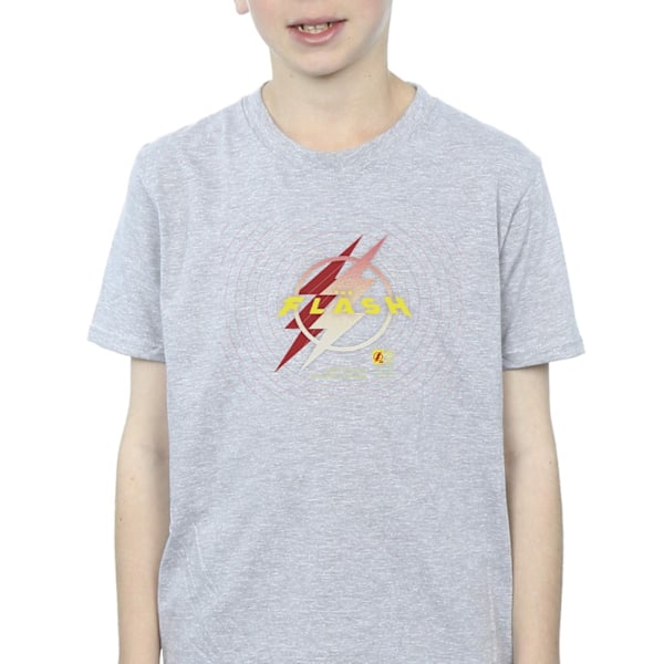 DC Comics Boys The Flash Lightning Logo T-shirt 7-8 år Sport Sports Grey 7-8 Years