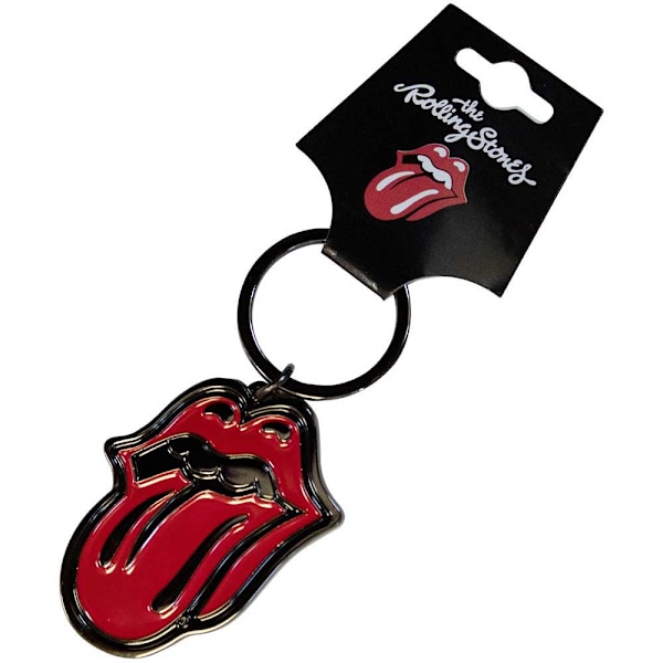 The Rolling Stones Classic Tongue Keyring One Size Röd/Svart Red/Black One Size