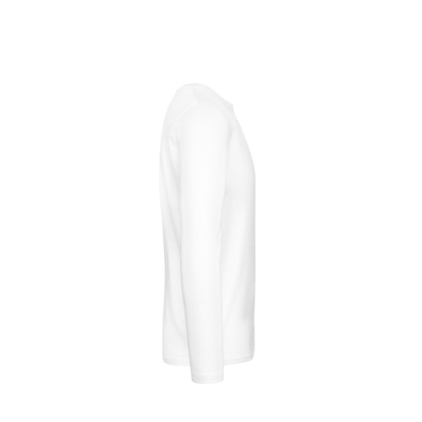 B&C Herr #E190 Långärmad T-shirt 3XL Vit White 3XL