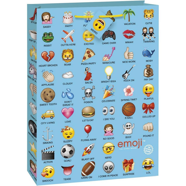 Unik Emoji Jumbo Presentpåse En Storlek Blå/Flerfärgad Blue/Multicoloured One Size