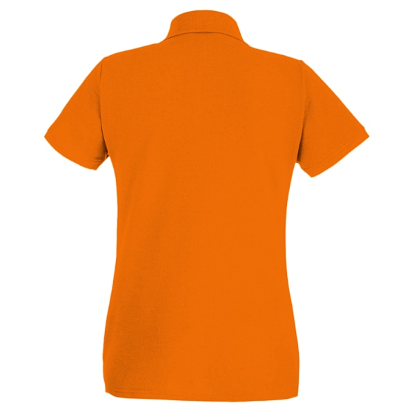 Fruit of the Loom Dam/Dam Lady Fit Kortärmad Polotröja Bright Orange Medium